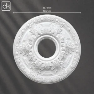 Crown Crest Decorative Concrete Ceiling Medallion