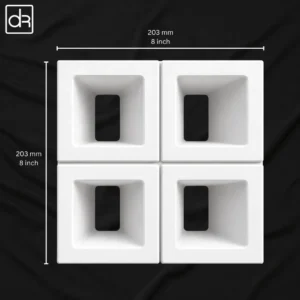 Four Square Decorative Concrete Breeze Block