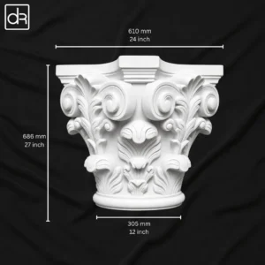 Leafy Grandeur Column Capital